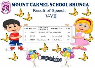 Result Of September's Month Competitions