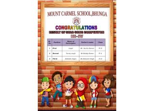 Result Of September's Month Competitions