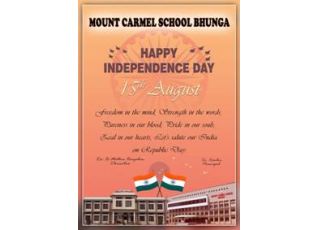 Celebration Of 75th Independence Day In Mount Carmel School,Bhunga
