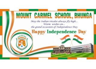 Celebration Of 75th Independence Day In Mount Carmel School,Bhunga